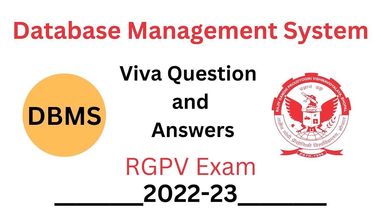 DBMS Viva Question and Answers || Database Management System Viva question||New Update Dec  2022 ||