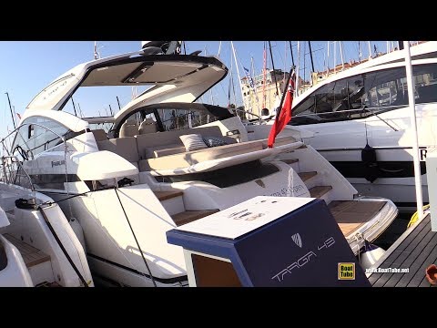 2019 Fairline Targa 43 Open - Deck and Interior Walkaround - Debut at 2018 Cannes Yachting Festival