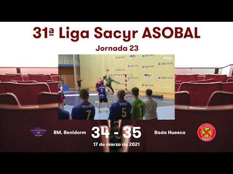 31ª Liga Sacyr ASOBAL J23: BM. Benidorm - Bada Huesca 34-35