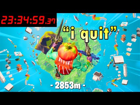 I Spent 24 Hours in Fortnite Only Up