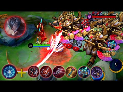 Alpha vs 10 LORD + Minions (FULL LIFESTEAL BUILD) - Mobile legends