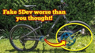 Trying to use the counterfeit AliExpress 5Dev cranks on my MTB
