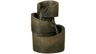 3-Tier Bronze Stone Contemporary Fountain