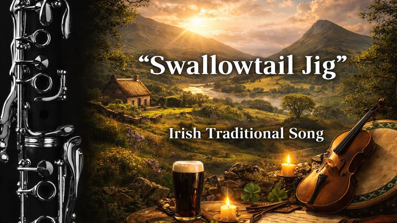 Swallowtail Jig (Irish Traditional Song) - Clarinet Solo + Musical Accompaniment