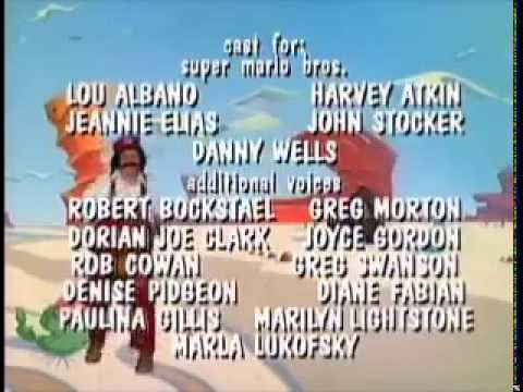 Super Mario Brothers Super Show Credits Do the Mario! going fast