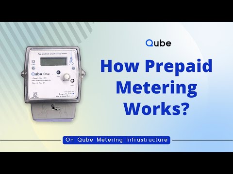 Qube one, single phase , wifi, prepaid smart energy meter  -...