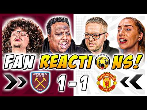 United Strand GROWS ON! ✂  |  Man United Fans Reactions to West Ham 1-1 Man United