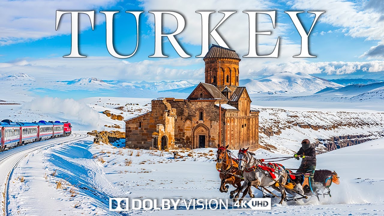 Turkey (4K UHD) - Discover Cappadocia's Enchanting Snowy Landscape - Cinematic Journeys