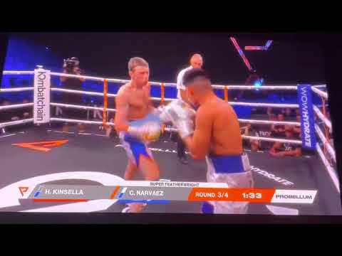 KINSELLA VS NARVAEZ 3rd round SUPER FEATHERWEIGHT
