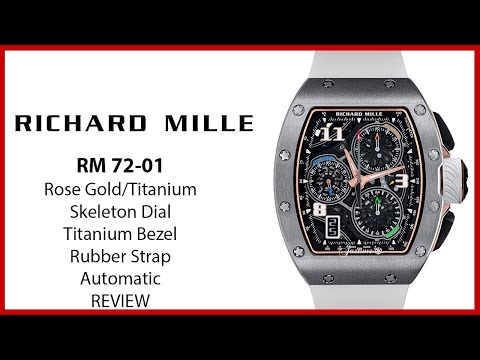 ▶ Richard Mille Automatic Flyback Chronograph Rose Gold/Titanium Skeleton RM 72-01 - REVIEW