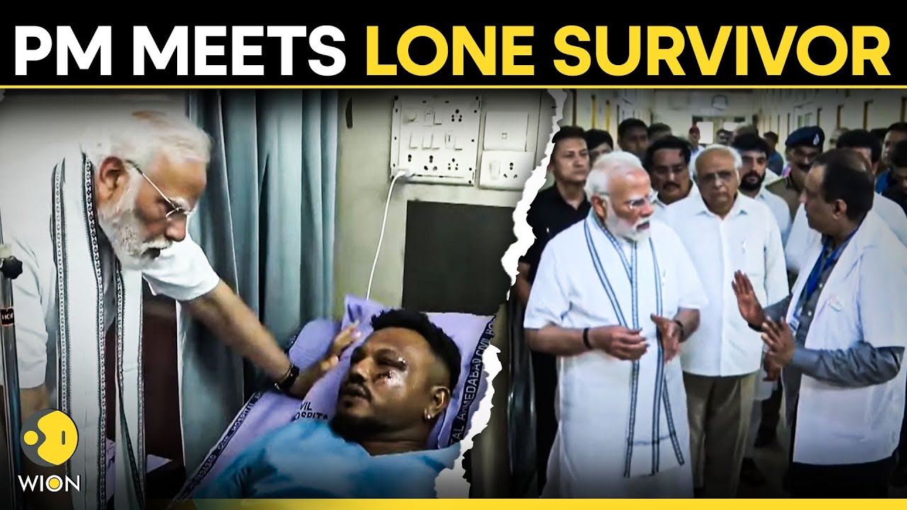 PM Modi LIVE: Ahmedabad Plan Crash | PM Modi Meets Miracle Survivor Of Plane Crash | WION LIVE