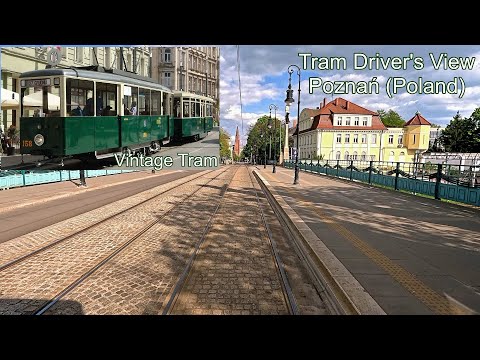 Tram Driver's View - Poznań (Poland) - Tourist Tram - Route 0 - 4K