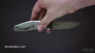 Складной нож Zero Tolerance 0470, сталь CPM-20CV, рукоять титан/карбон