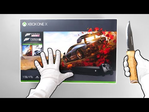 Unboxing Xbox One X "Forza Horizon 4" 1TB Console
