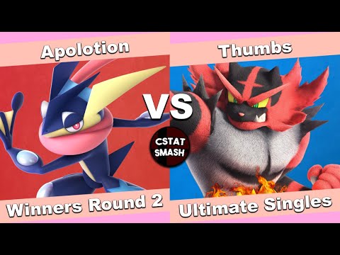 No Caps 26 Winners Round 2 - Apolotion (Greninja) vs CV| Thumbs (Incineroar) - SSBU