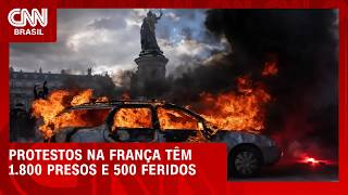 Vídeo: Protesto na França termina com mais de 500 policiais feridos, 1.800 presos e uma morte | CNN AGORA
