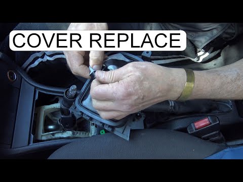 REPLACE OPEL ASTRA G GEAR SHIFT COVER AND KNOB