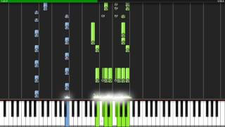 One Angry Dwarf and 200 Solemn Faces - Ben Folds Five - Synthesia Piano Tutorial