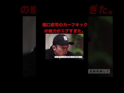 堀口恭司のカーフキックの威力がエグすぎた。#RIZIN #堀口恭司 #扇久保博正 #カーフキック #RIZIN40  #shorts