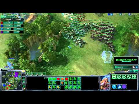 Starcraft 2 - 2v2: (P)SuperNinja, (P)xSixAzide vs. (T)Tacs, (Z)lele