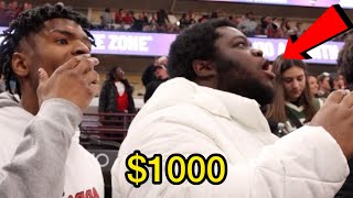 He put $1,000 on the Bulls