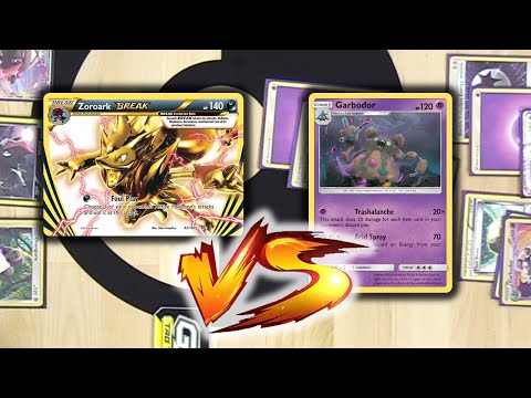 Playing an Iconic Pokemon TCG Match: Zoroark BREAK vs Garbodor ft. Tricky Gym