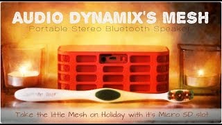 Audio Dynamix's Superb Mesh Portable Stereo Bluetooth Speaker on Holiday.