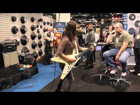 Kristen Capolino with Eminence at NAMM 2012