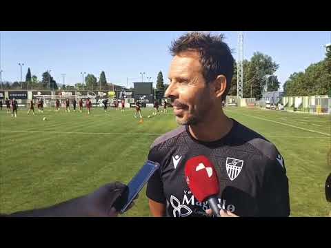 Aitor Calle y Rubén Andrés en el primer día de entrenamiento