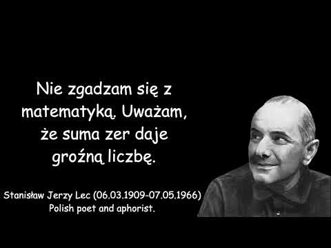 Cytaty w Minutę: Stanislaw Jerzy Lec Part 1 Minute. #cytaty