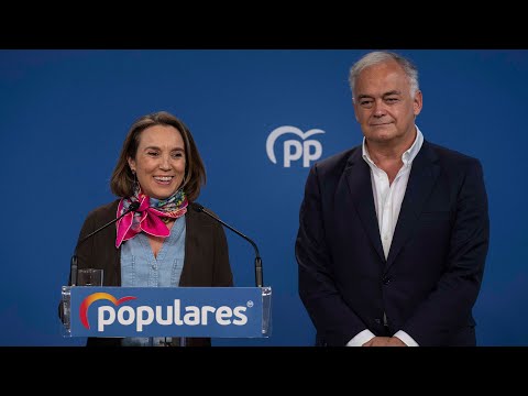 Rueda de prensa de Cuca Gamarra y Esteban González Pons