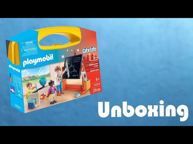 Vídeo relacionado con PLAYMOBIL City Life, Maletín Grande Colegio, a Partir de 4 años (70314)