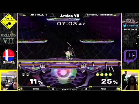 Avalon VII - Lorenzo (Marth) vs Amsah (Sheik) - SSBM Singles Winners R3