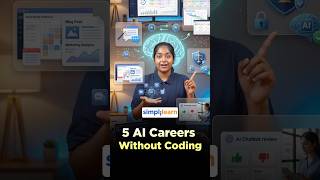 5 AI Careers With Zero Coding(2026) | Roles & Salaries Up to ₹18 LPA | #Shorts | #Simplilearn
