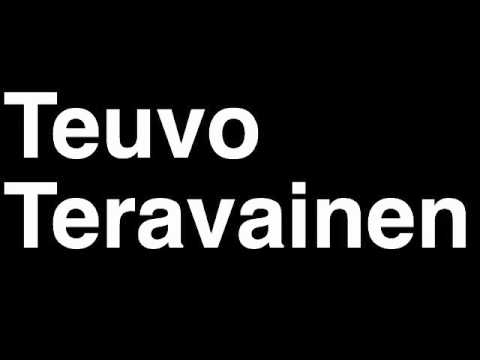 How to Pronounce Teuvo Teravainen Chicago Blackhawks NHL Hockey Fight Shootout Goal Hit Draft Pick