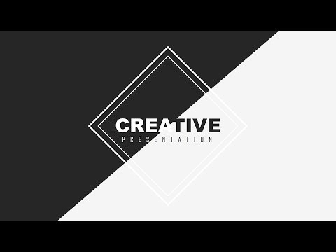Black and White Creative Slide Design - PowerPoint Tutorial Video