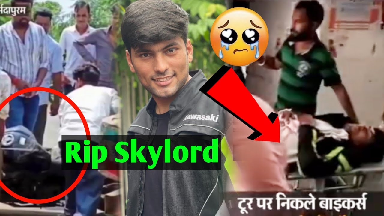 Skylord RIP 😭💔 Skylord bike accident. free fire YouTuber Skylord accident!
