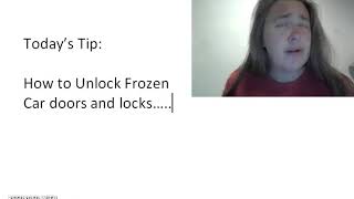 How to Unlock Frozen Car Doors and Locks