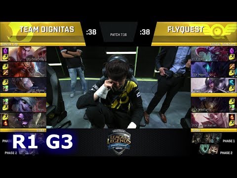FlyQuest vs Dignitas Game 3 | Round 1 NA LCS Regional Qualifier for S7 Worlds 2017 | FLY vs DIG G3