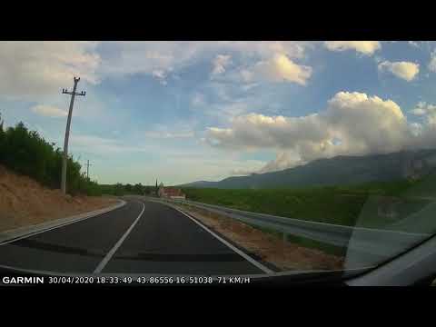 DRIVE #1001: Vrlika-Vinalić-Ježević-Dabar (Croatia) (timelapse 4x) *Read Description*