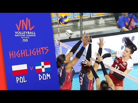 POLAND vs. DOMINICAN REPUBLIC - Highlights Women | Week 5 | Volleyball Nations League 2019