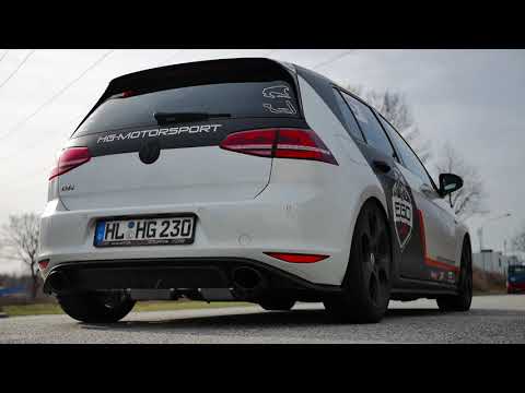 BULL-X VAG02 Y-style exhaust system for e.g. VW Golf 7 GTI NOW ALSO WITH EXHAUST VALVE