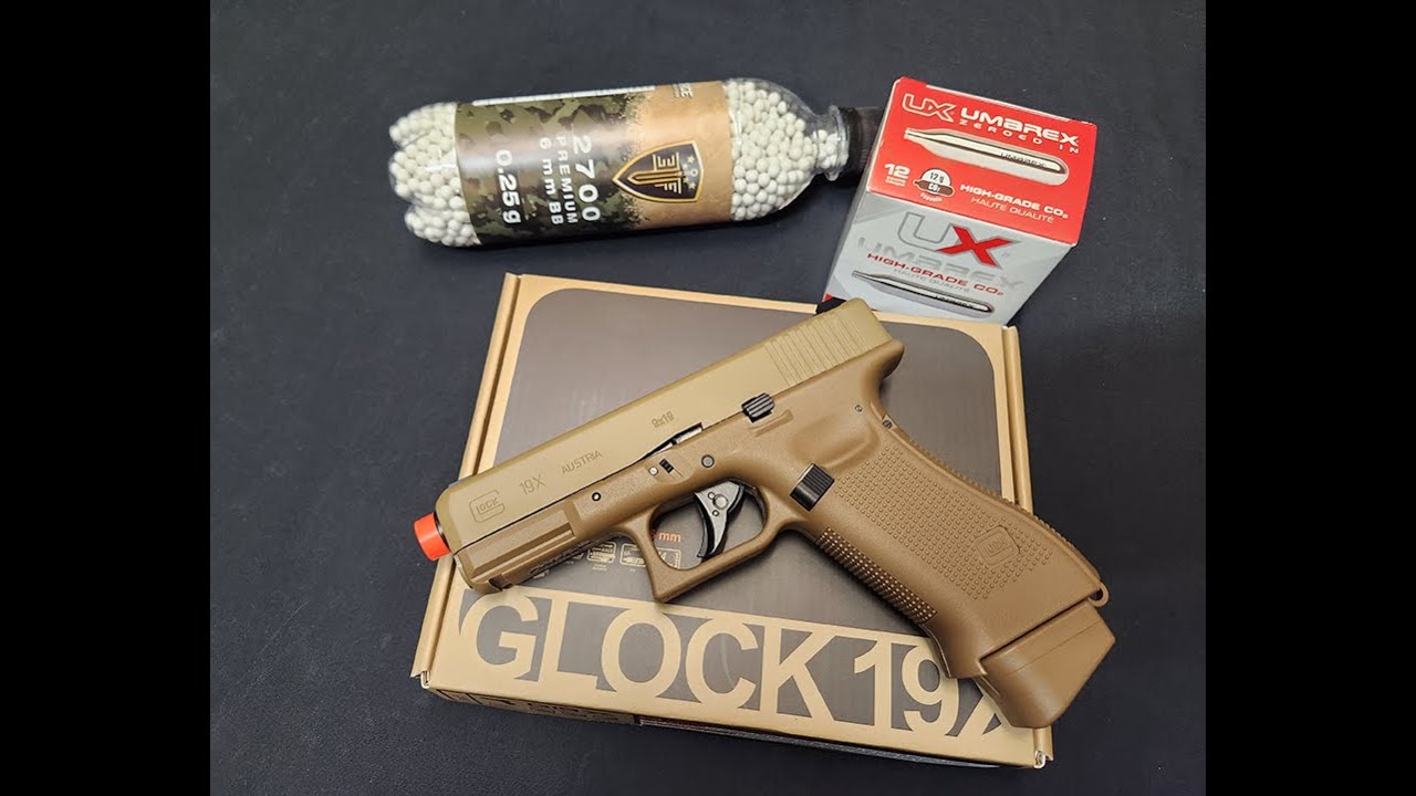 GLOCK G19X CO2 6MM AIRSOFT PISTOL COYOTE YouTube Video ID h3TqeFHwKqQ