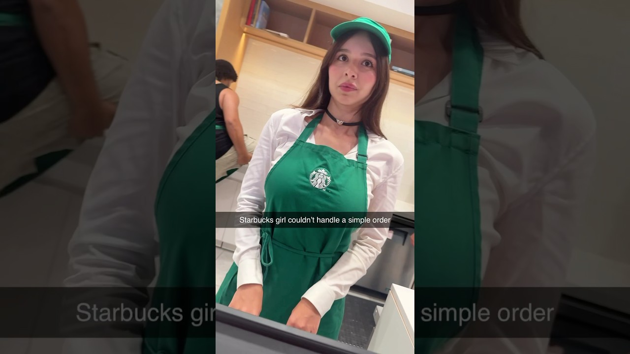 Starbucks girl couldn’t handle a simple request 😭😤
