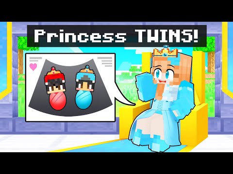 Omz CRAZY FAN GIRL PREGNANT with TWIN PRINCESSES in Minecraft! - Parody Story(Roxy and Lily)