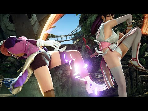 철권Tekken☆쿠니미츠가 알리사를 구타하는 영상Kunimitsu beats Alisa hard