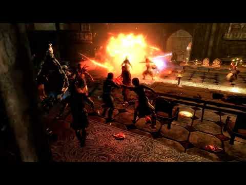 Skyrim Battles - Celann, Durak, Eola, Frea, Ralis Sedarys & Vendil Severin vs The Vampires 2/4
