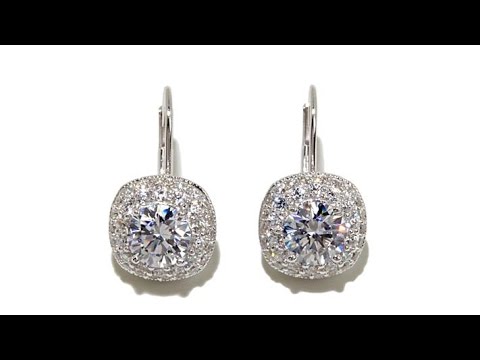 Victoria Wieck 2.94ctw Round Absolute Drop Earrings