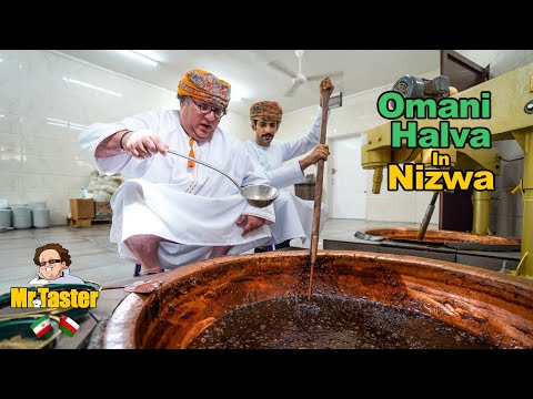 Authentic Omani halva and the livestock and poultry Friday Market in Nizwa, Oman