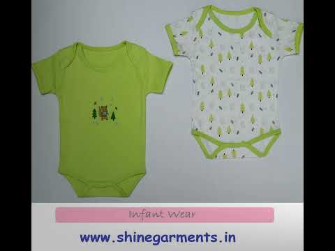 Unisex cotton baby rompers, 5 colours, size: infant